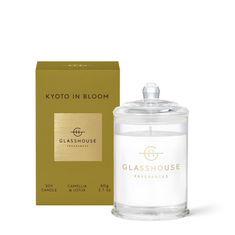 Glasshouse Fragrances Kyoto In Bloom Soy Candle 60g image number 0